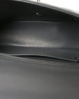 Caviar Quilted Mini Rectangular Flap Grey