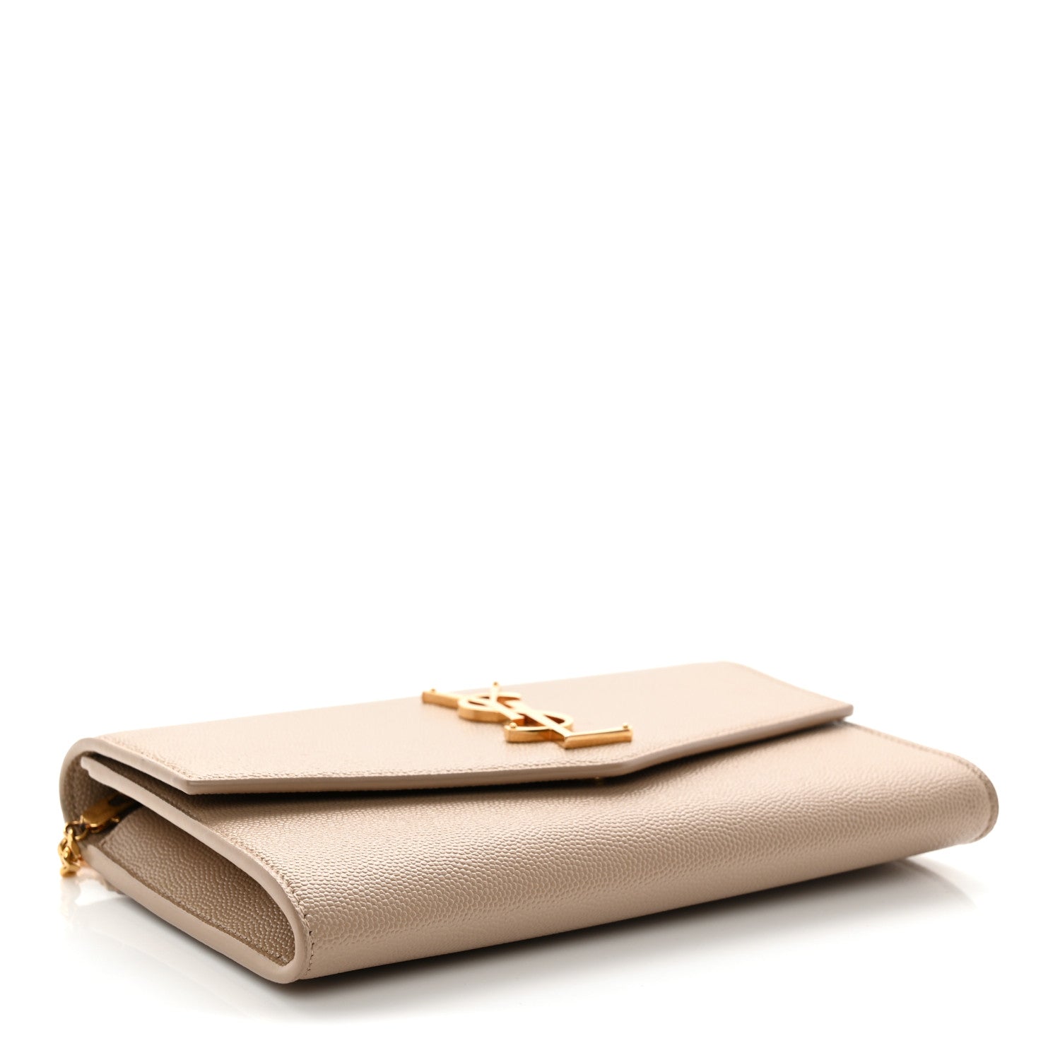 Grain De Poudre Monogram Uptown Chain Wallet Dark Beige