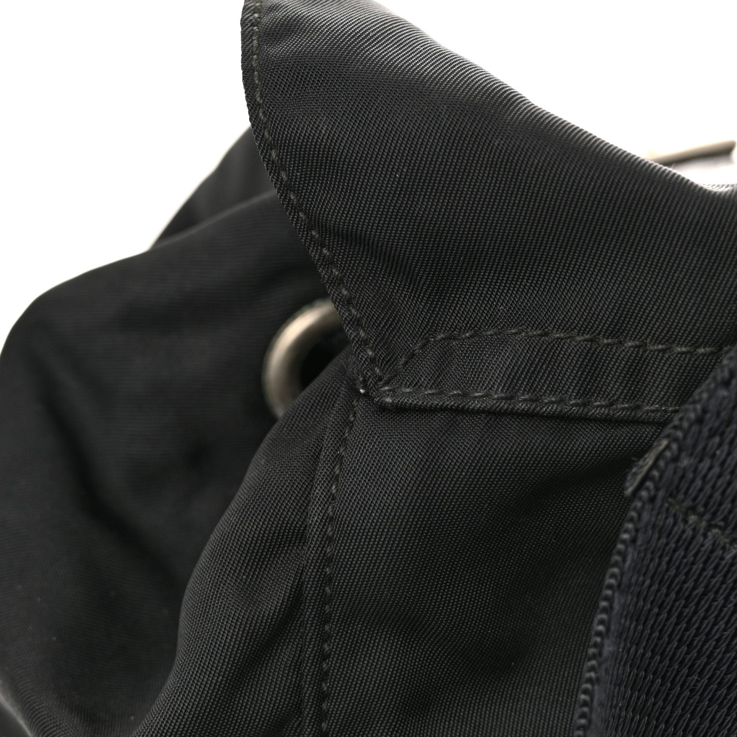 Nylon Vela Mini Cinch Backpack Black