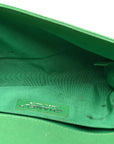 Caviar Quilted Medium Boy Flap Green