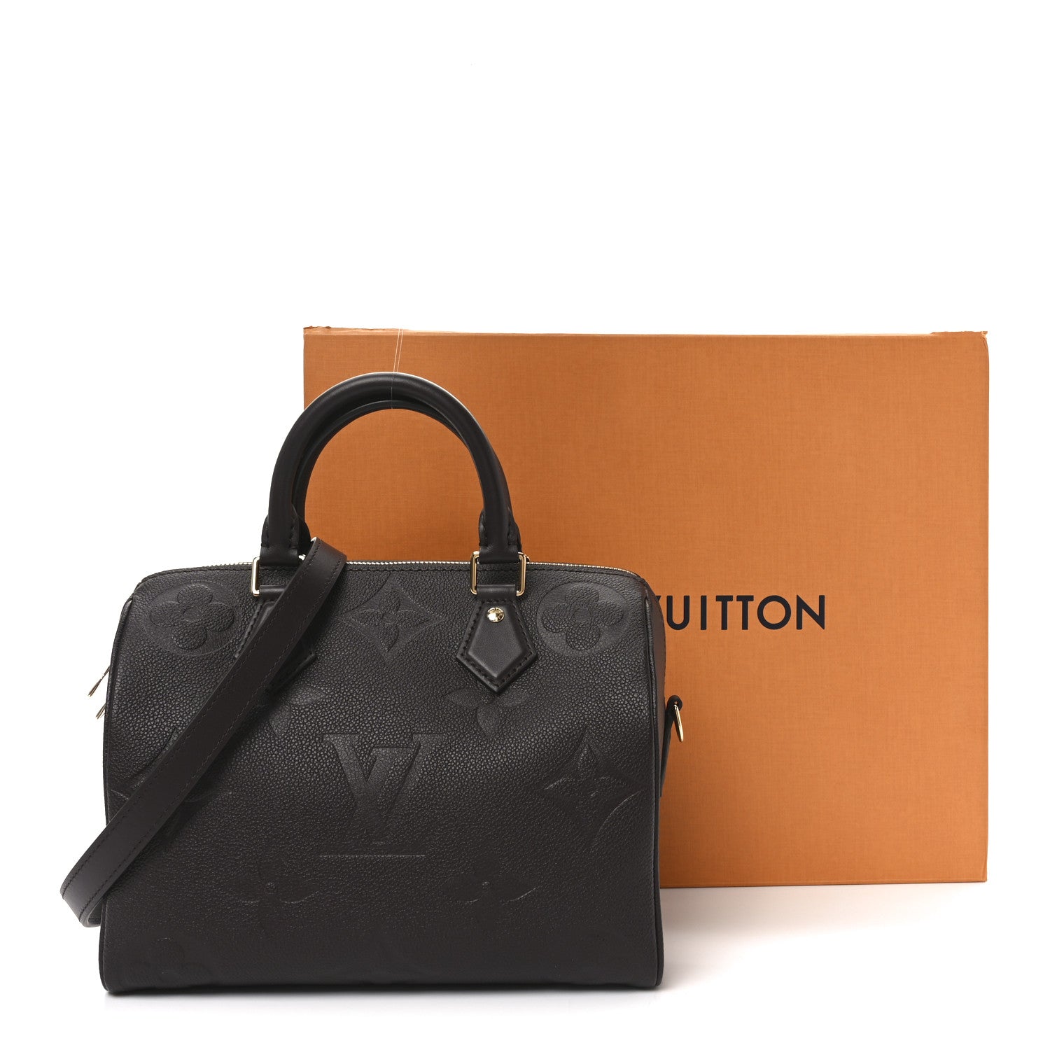 Empreinte Monogram Giant Speedy Bandouliere 25 Chocolate