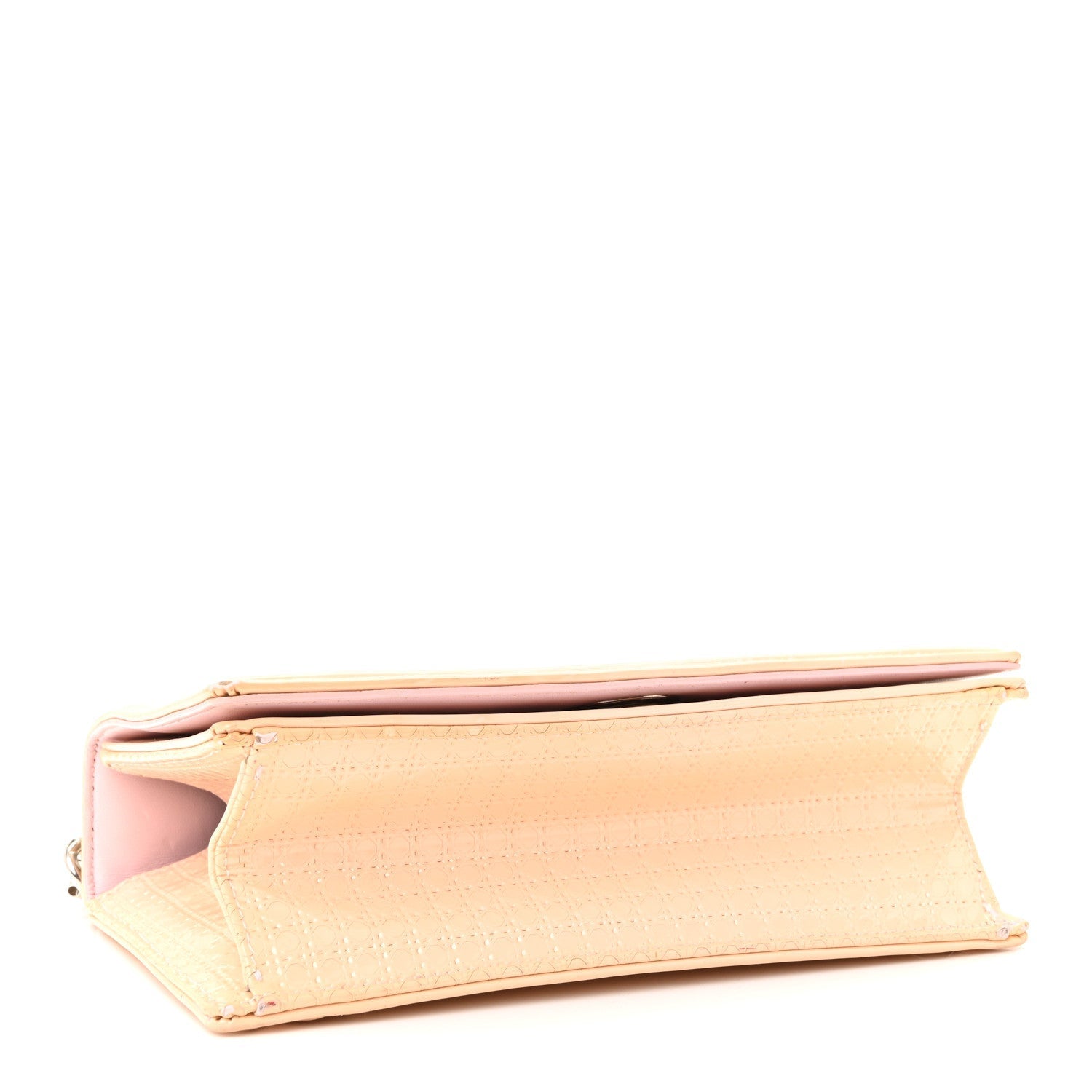 Patent Micro-Cannage Small D1ORama Flap Bag Rose