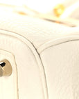 Taurillon Clemence Birkin 30 White
