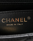 Lambskin Quilted Mini Rectangular Flap Black