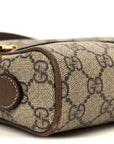 GG Supreme Monogram Web Mini Ophidia Shoulder Bag Brown