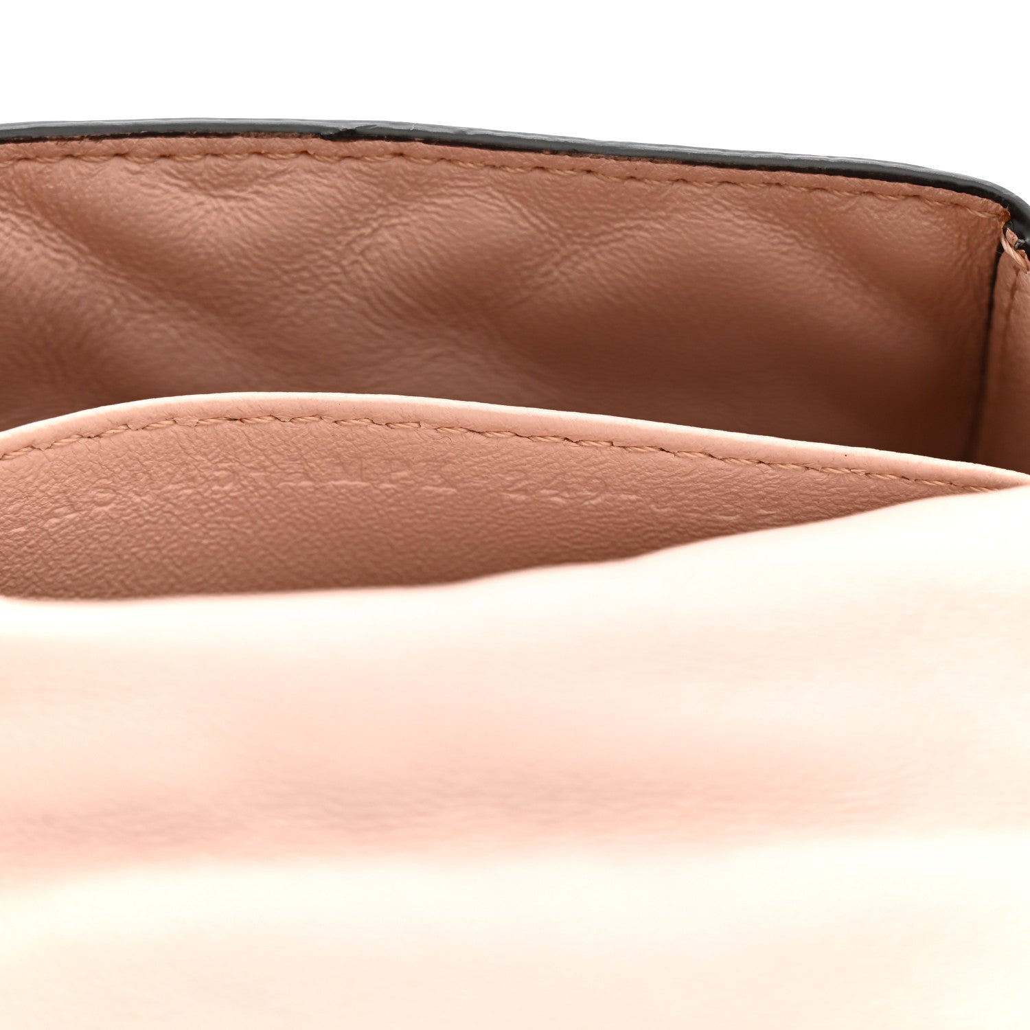 Nappa Matisse FF Embossed Nano Maxi Buckle Baguette Charm Rosa Quarzo