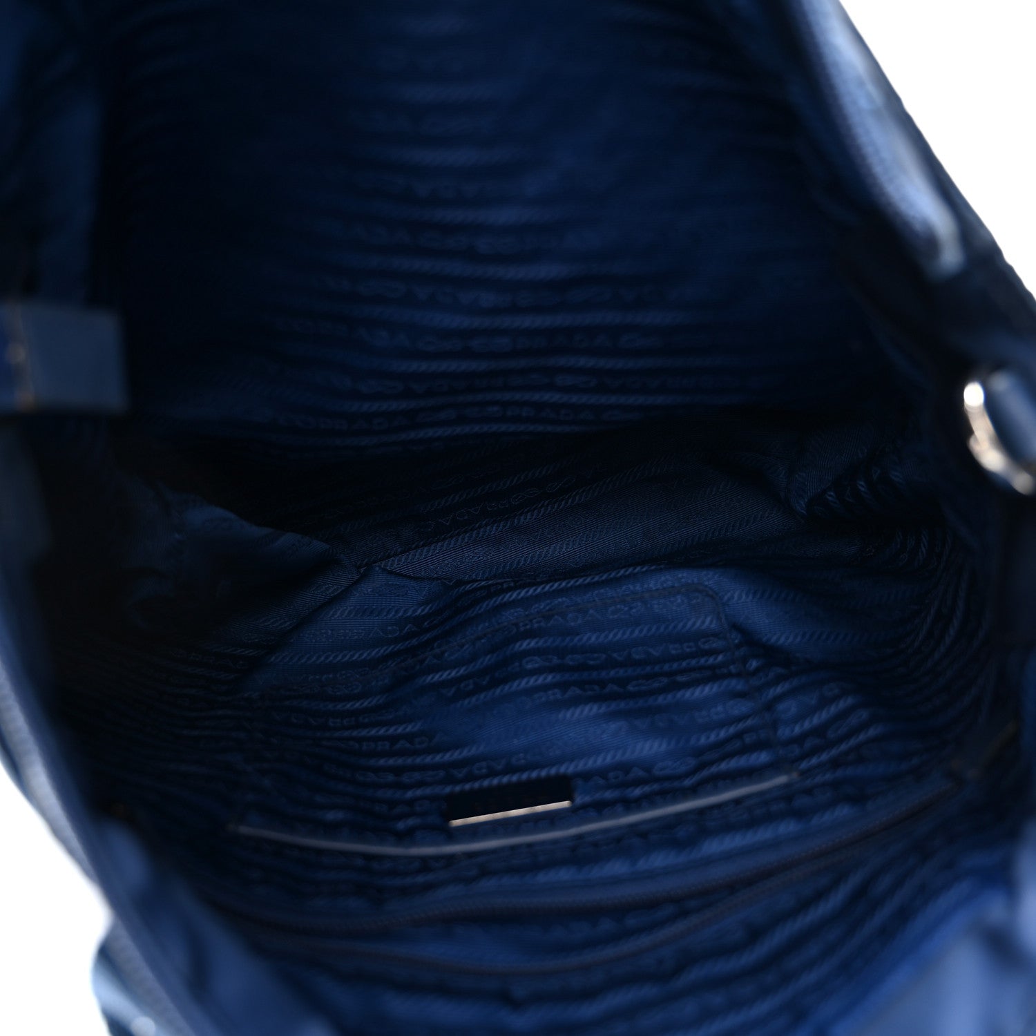 Tessuto Nylon Saffiano Tote Cobalto