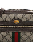GG Supreme Monogram Web Mini Ophidia Shoulder Bag Brown