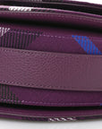 Jacquard Check Medium Rocking Horse Crossbody Pansy