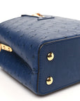 Ostrich Capucines Mini Indigo