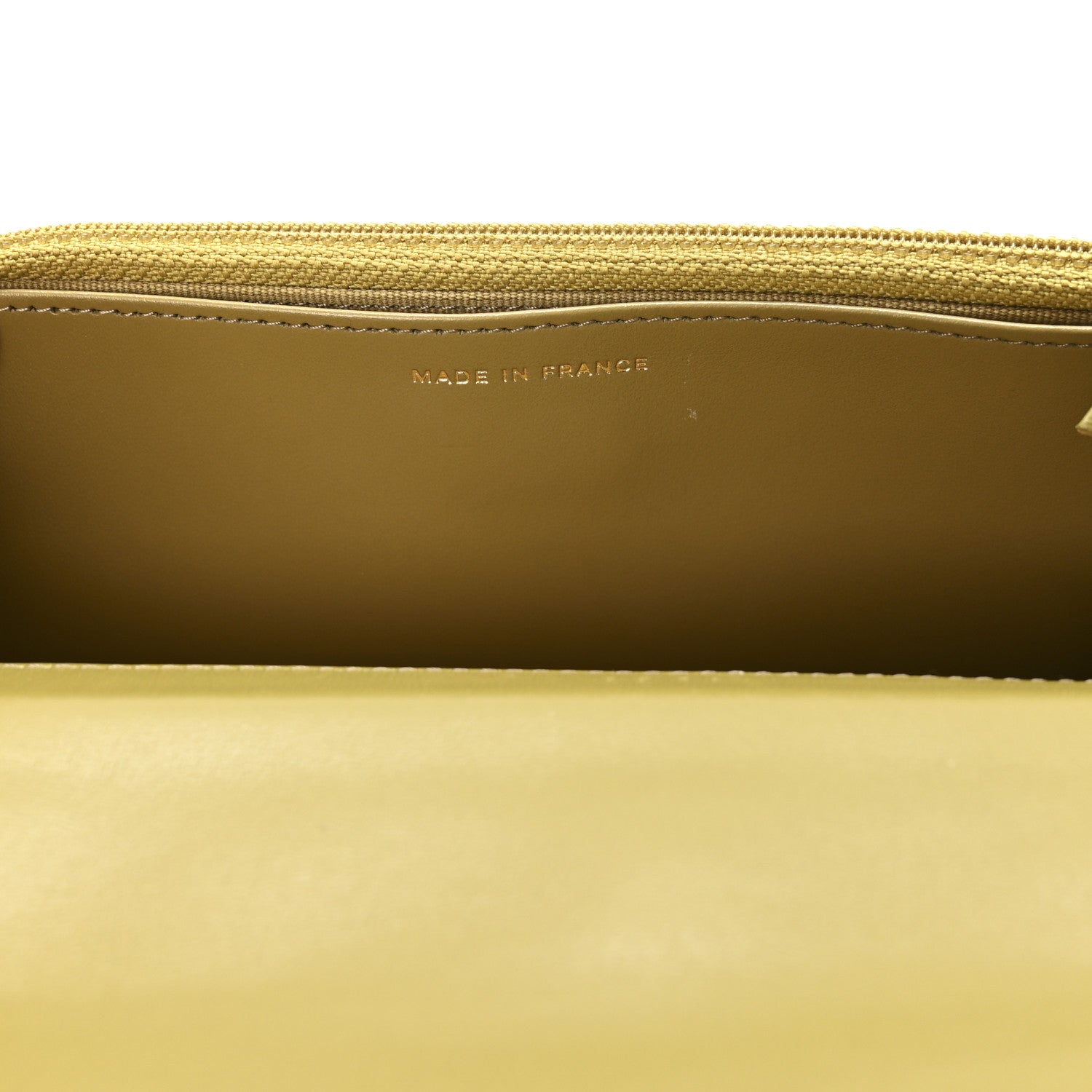 Lambskin Quilted CHNL 19 Wallet On Chain WOC Green