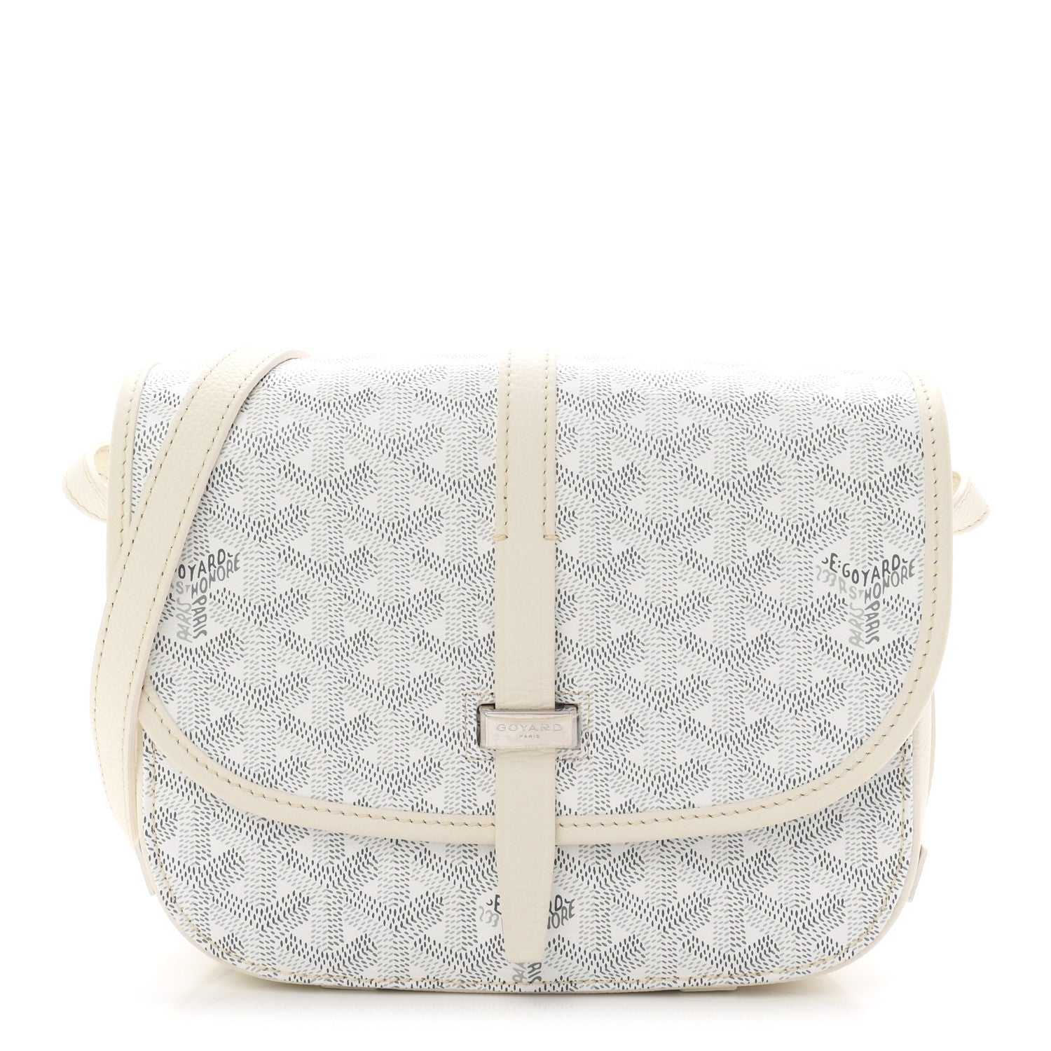 Goyardine Belvedere II PM Messenger Bag White
