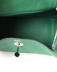 Taurillon Clemence Mini Lindy 20 Vert Vertigo
