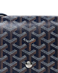 Goyardine Plumet Wallet Clutch Navy