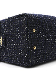 Tweed Quilted Small CHNL 25 Handbag Blue