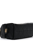 Caviar Quilted Mini CHNL 25 Handbag Black