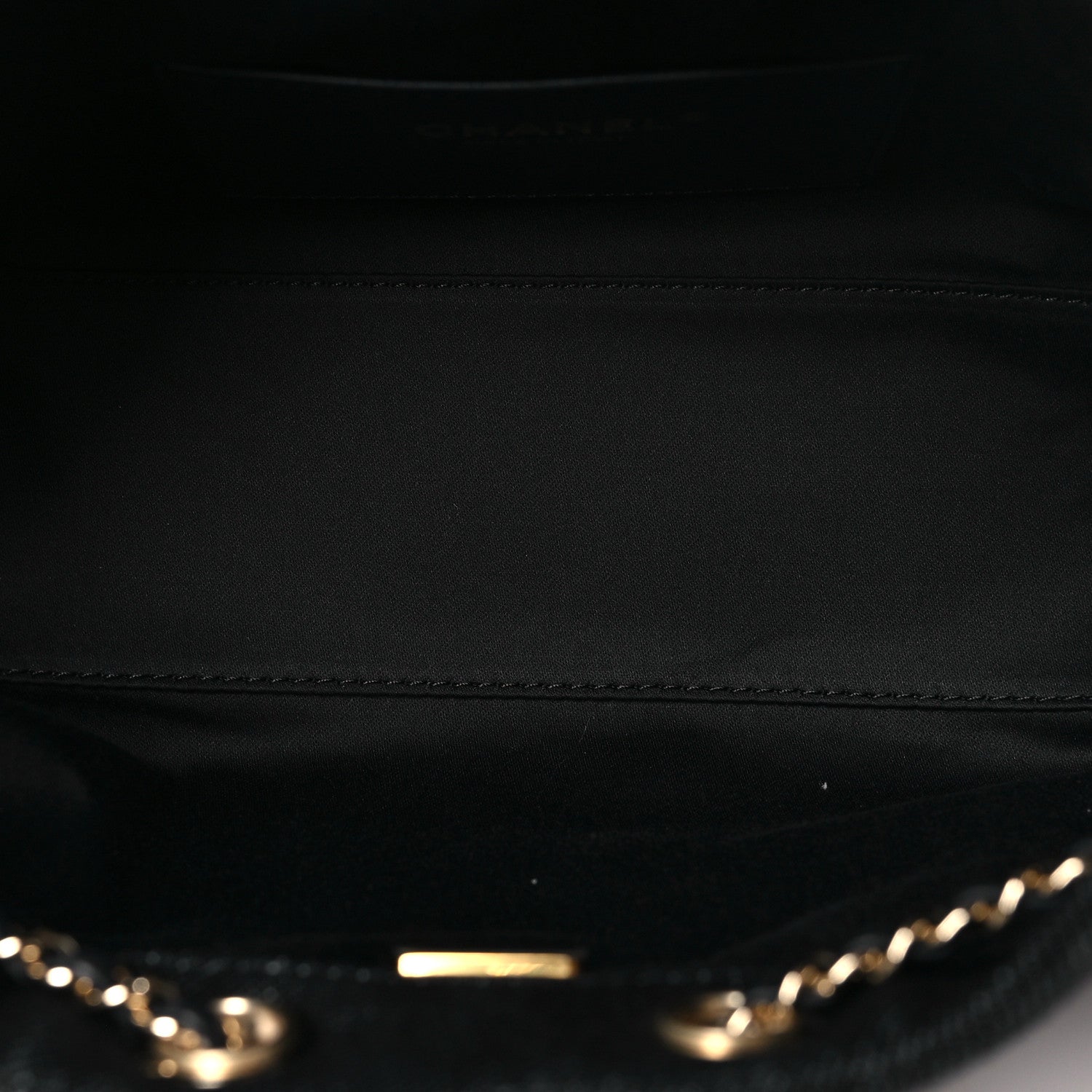 Denim Quilted Mini CHNL 25 Handbag Dark Blue