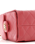 Caviar Quilted Mini CHNL 25 Handbag Coral