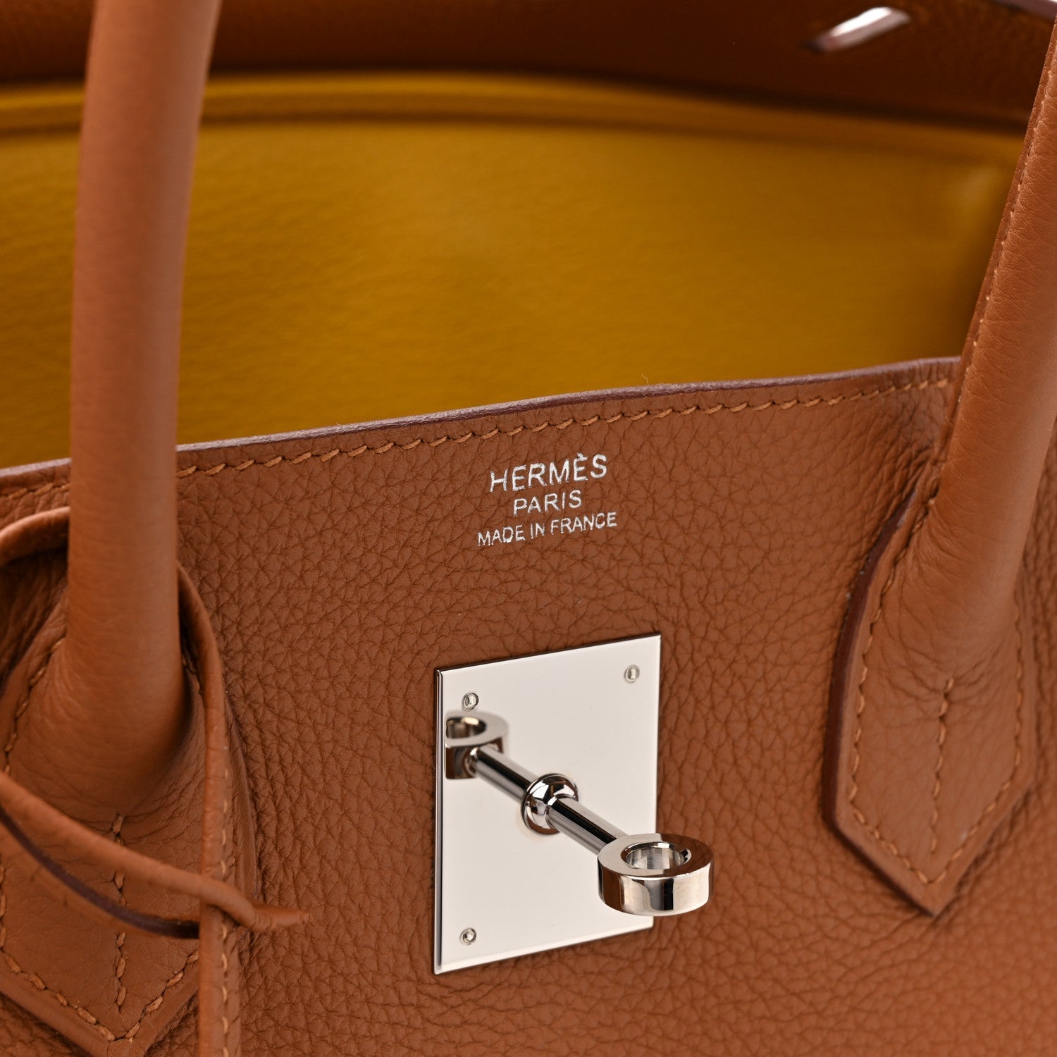Togo Swift Officier Birkin 30 Gold Ambre