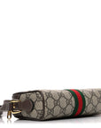 GG Supreme Monogram Web Mini Ophidia Shoulder Bag Brown