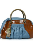 Nappa Vernice Snakeskin Bowler Cognac Astrale