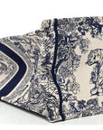 Canvas Embroidered Large D1ORiviera Toile De Jouy Book Tote Blue