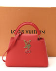 LV X TM Taurillon Cerises Capucines BB Rouge