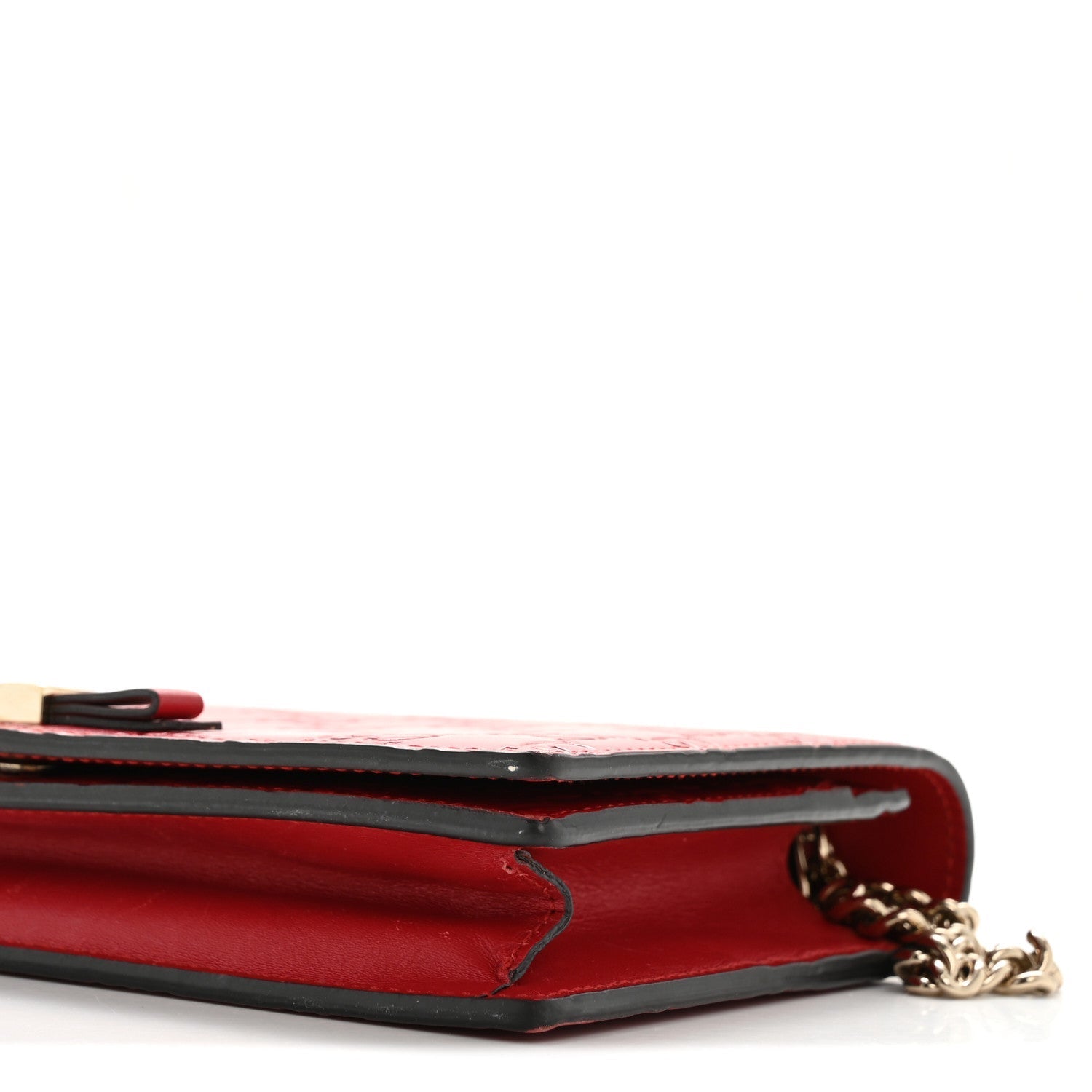 GCCIssima Signature Bowy Chain Wallet Hibiscus Red