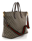 Soft GG Supreme Monogram Courrier Medium Crossbody Tote Beige New Acero
