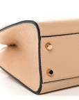Grainy Calfskin Virtus Top Handle Tote Beige