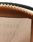 Textured Calfskin Web Mini Ophidia Round Shoulder Bag Mystic White