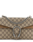 GG Supreme Monogram Small Dionysus Shoulder Bag Taupe