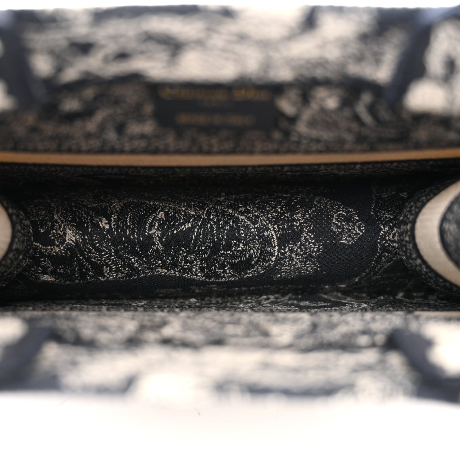 Canvas Embroidered Small D1ORiviera Toile De Jouy Book Tote Blue