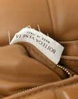 Nappa Maxi Intreccio Padded Cassette Crossbody Bag Caramel