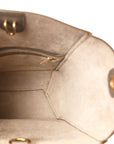Soft Grained Calfskin Small Sangle Bucket Bag Taupe