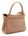 Natural Smooth Calfskin Mini Rodeo Top Handle Handbag Latte