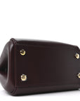 Supple Calfskin Small Madrid Bag Dark Burgundy