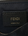 Vitello Cruise F is FNDI Bi-Color FF 1974 Embossed Medium Envelope Wallet On Chain Black Maya