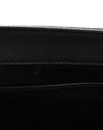 Caviar Quilted Large Business Affinity Flap Black