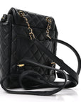 Calfskin Quilted Mini Urban Spirit Backpack Black