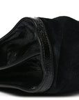 Suede Patent GG Web Medium Ophidia Chain Shoulder Bag Black