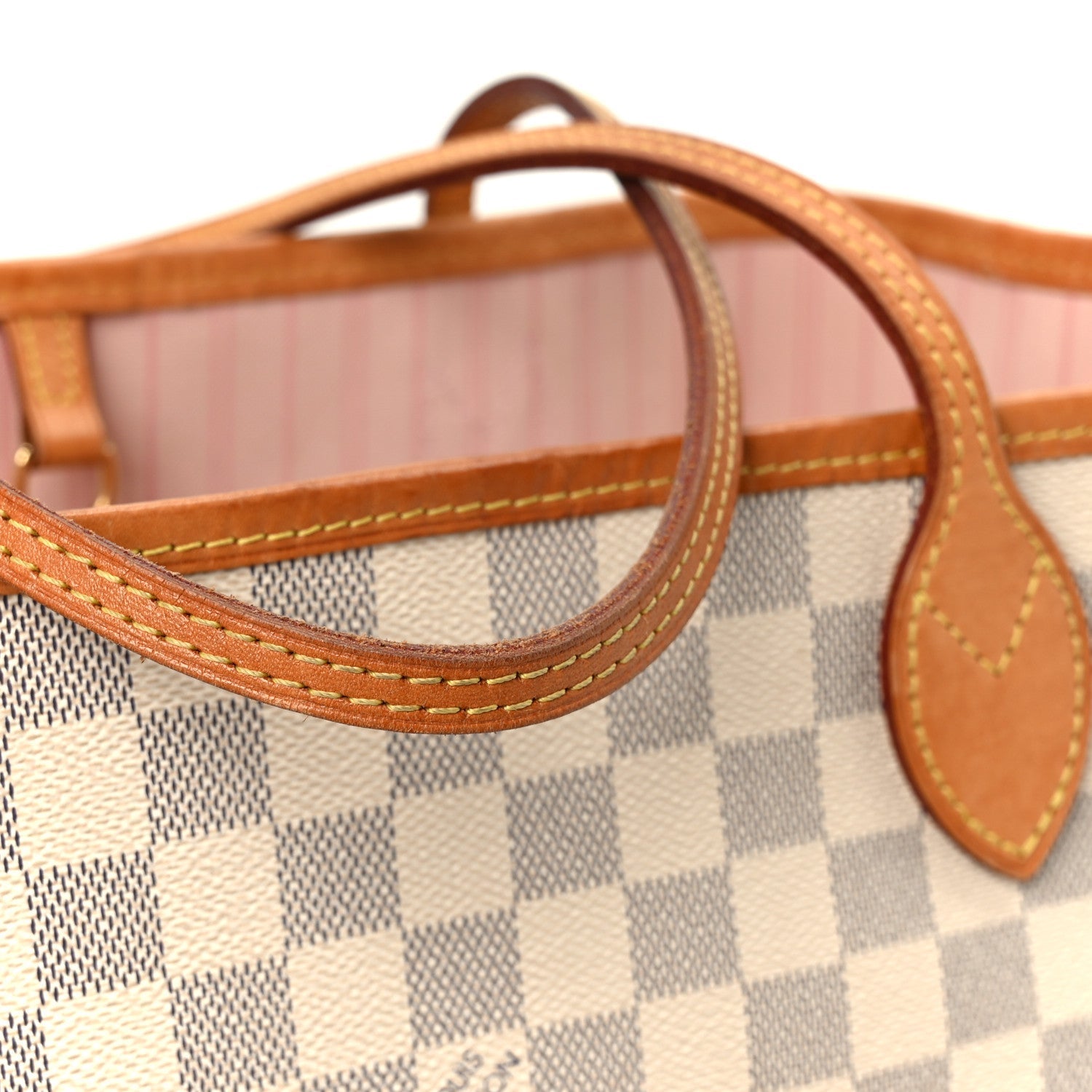 Damier Azur Neo Neverfull MM Rose Ballerine
