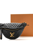 Calfskin Quilted New Wave Bumbag Black