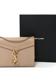 Grain De Poudre Monogram Cassandra Chain Wallet Dark Beige