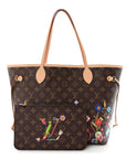 LV X TM Monogram Flowers Neverfull MM