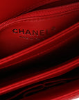 Lambskin Quilted Small Trendy CC Flap Dual Handle Bag Red