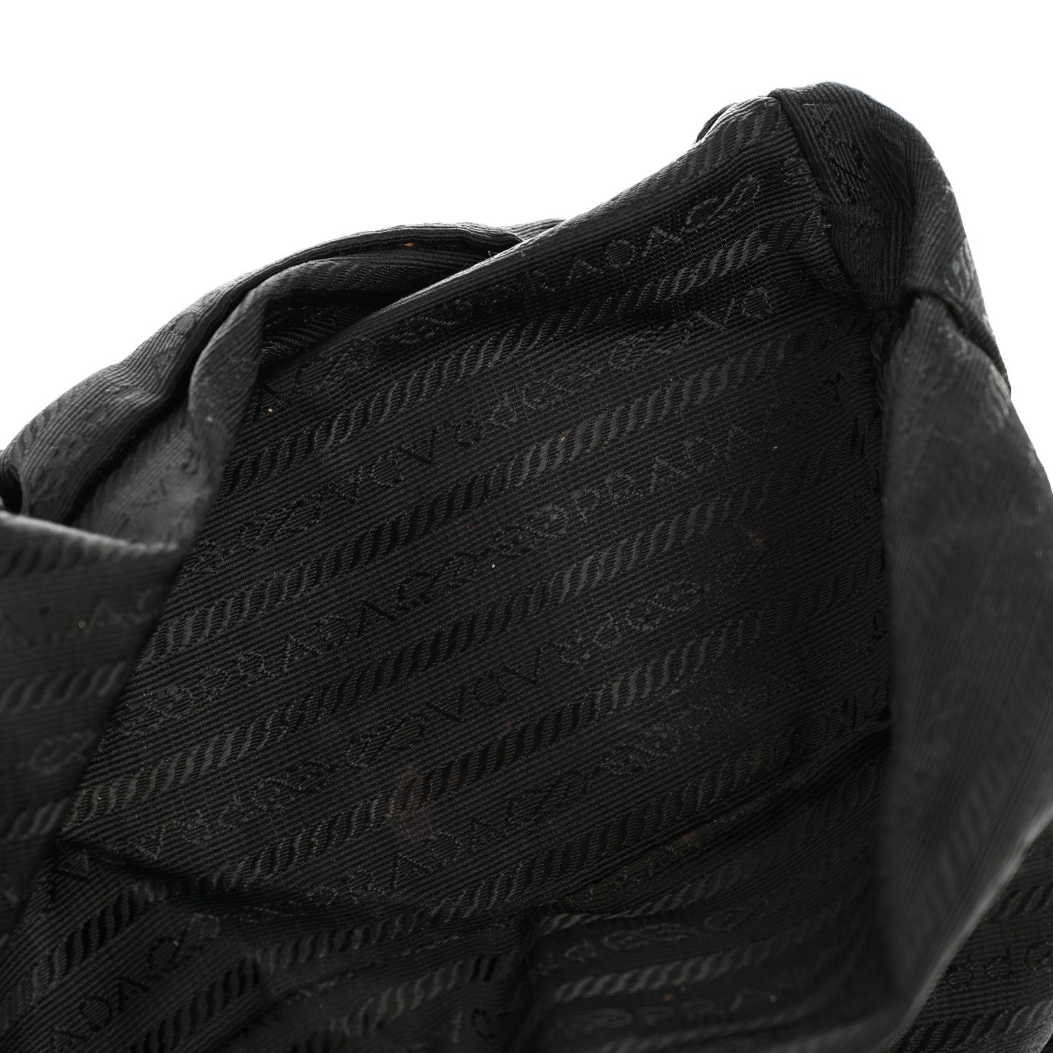 Tessuto Nylon Vela Chain Backpack Black