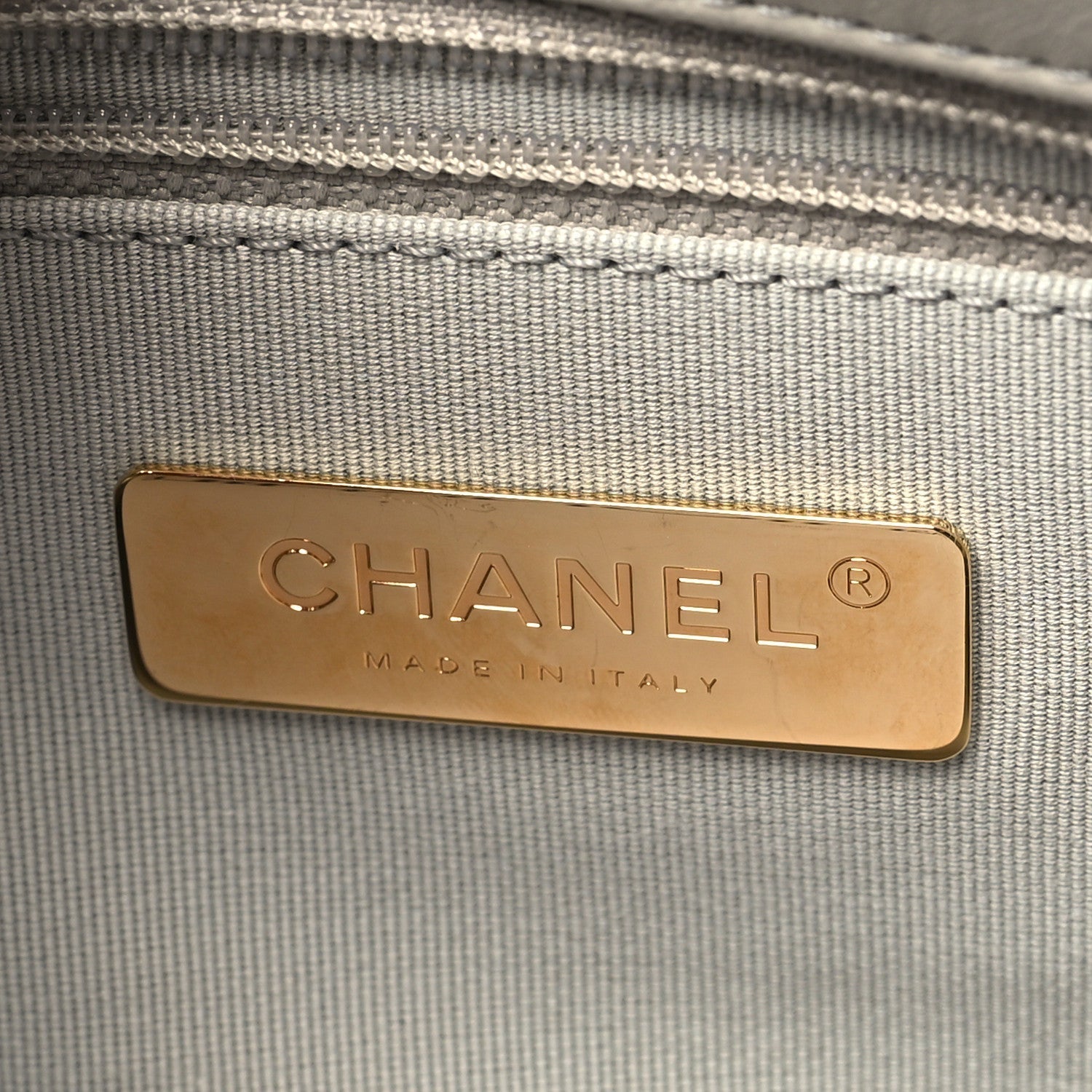 Lambskin Quilted Large CHNL 19 Flap Grey