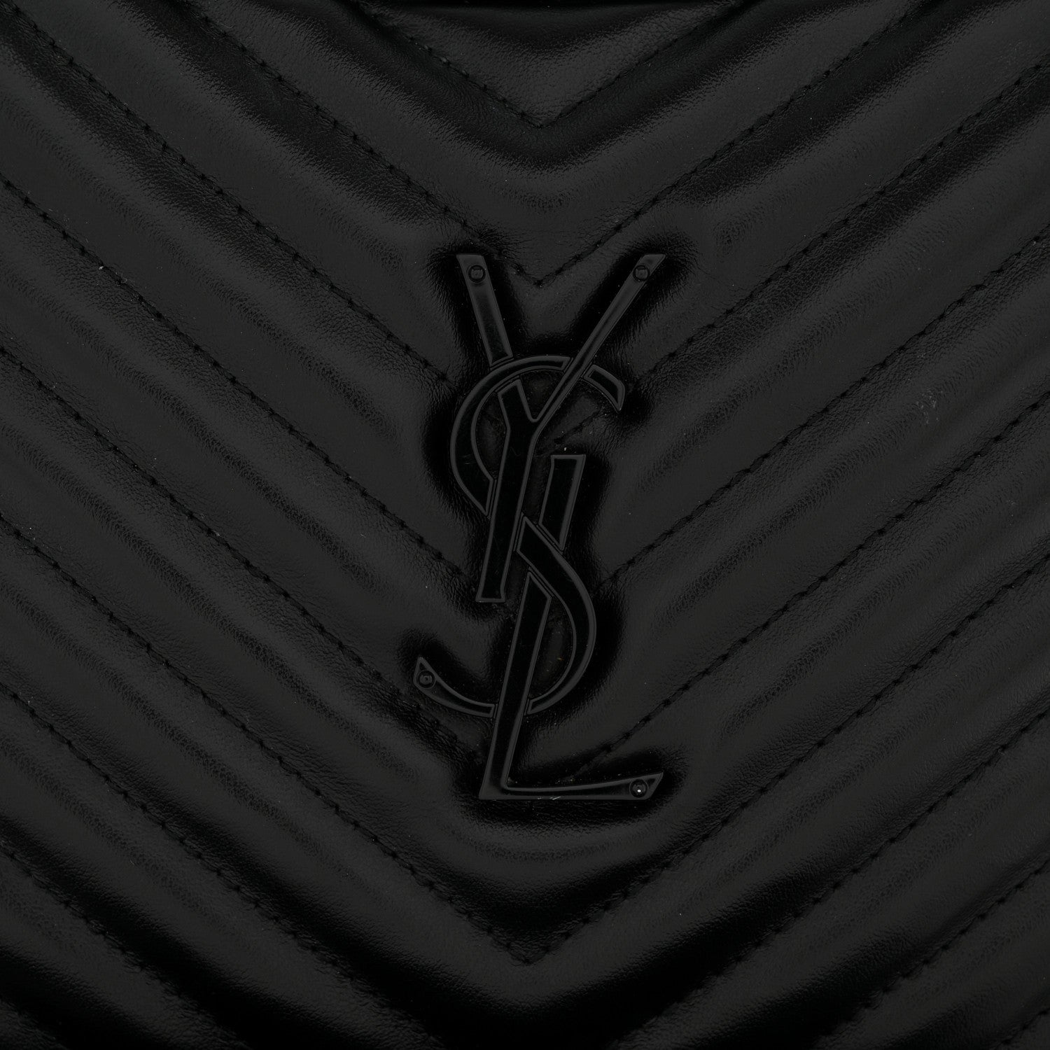 Calfskin Matelasse Monogram Monochrome Lou Camera Bag Black