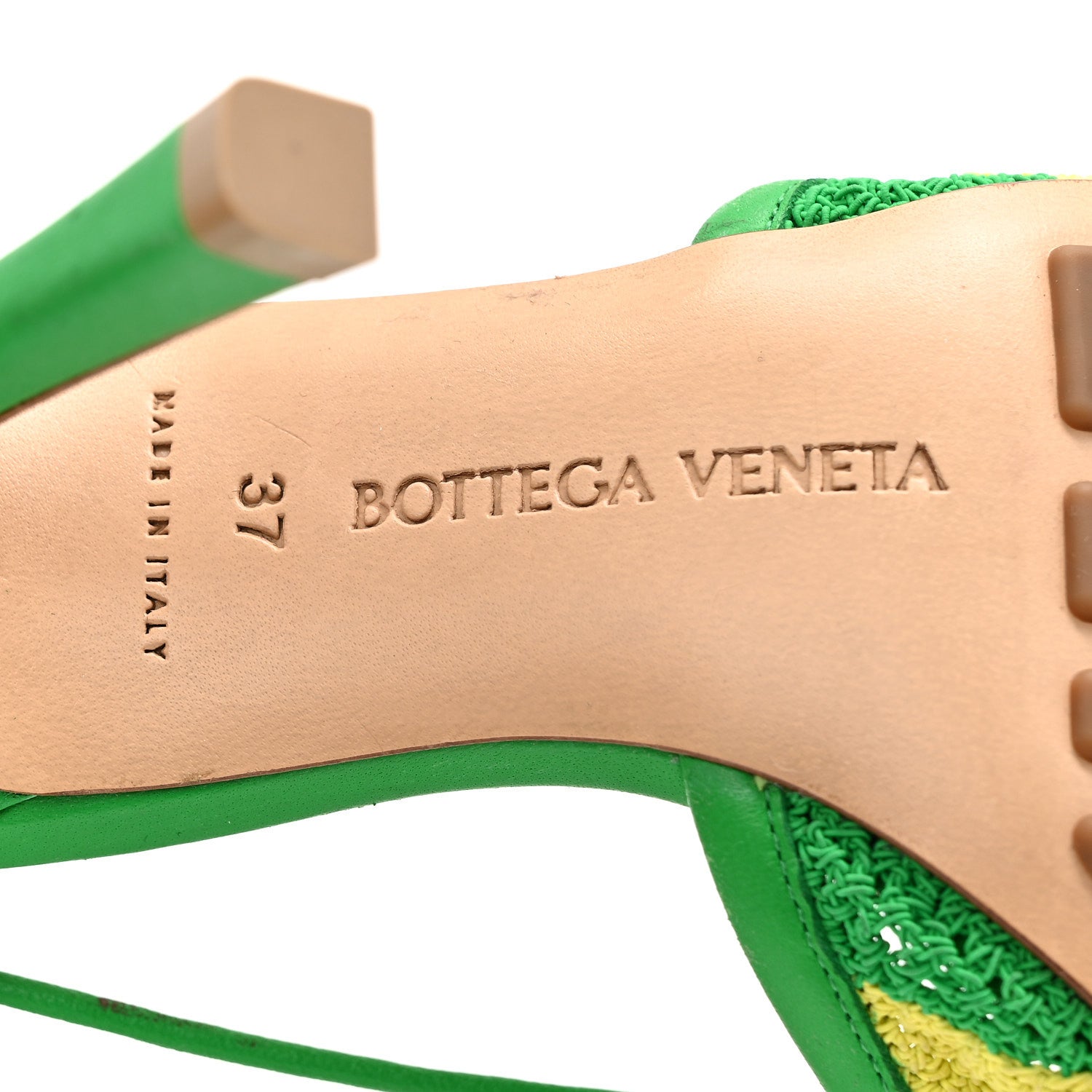 Crochet Stretch Ankle Tie Sandals 37 Kiwi Parakeet